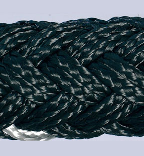 Kordel schwarz, 1 m lang, Kappe verchromt