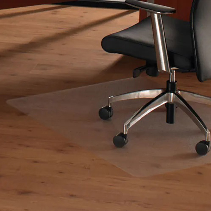 Floor protection mat 120 x 150 cm for hard floor