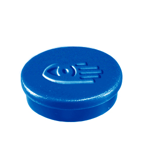 Haftmagnete 30 mm blau (10-er Set)