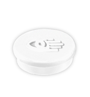 Haftmagnete 30 mm weiß (10-er Set)