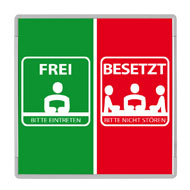 Schilder Frei-Besetzt