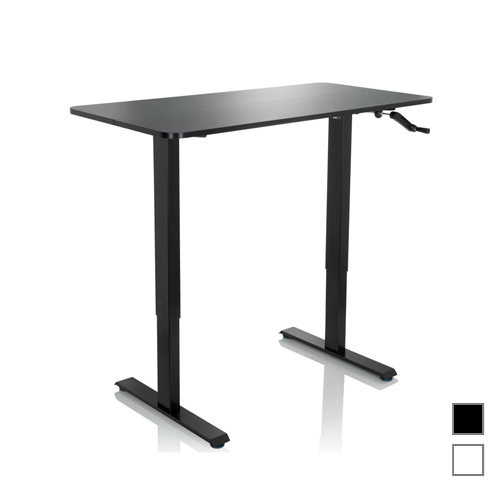 Universeller Büro Stehtisch STAND CR schreibtisch-Manuell-hoehenverstellbar-schwarz_s.jpg
