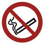 Verbotsschilder: rauchen verboten symbol schild