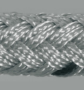 Abgrenzungsständer für Kordel in Farbe Grau