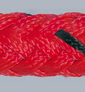 Abgrenzungsständer für Kordel in Farbe Rot