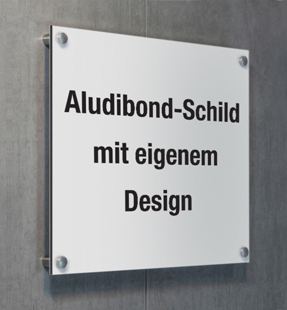 Werbeschild 3mm Aludibond Aluminiumverbundplatte Schild bedruckt Din A4 A3 A2 A1 