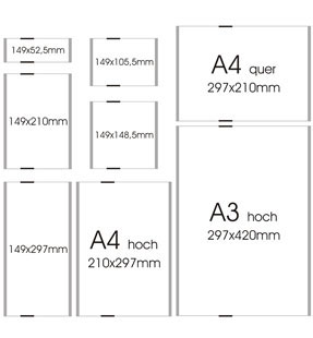 Info Sign Türschild in Formaten A4 quer, A4 hoch, A3 hoch u.a.