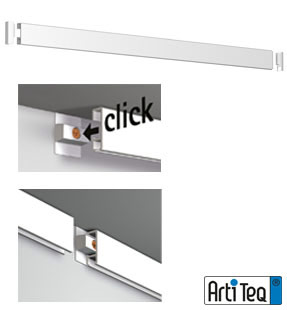 Bilderschiene 'Click Rail' von ArtiTeq, 25 mm breit