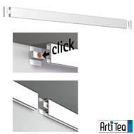 Bilderschiene 'Click Rail' von ArtiTeq, 25 mm breit