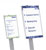 Durable Bodenaufsteller mit 'Info Sign' Schilder in Format DIN A3, DIN A4