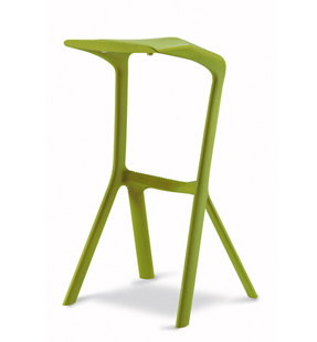 Miura Designerstuhl in gelb-grüner Farbe