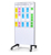 Rollbares Whiteboard aus Glas in Farbe weiss