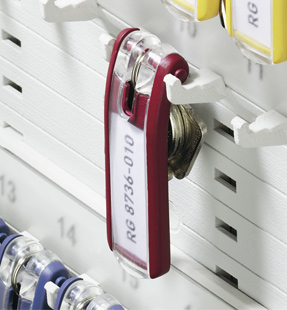 Schlüsselkasten 'KEY BOX' mit 6 farbigen Schlüsselanhängern 'KEY CLIP' von 'Durable'