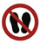 Verbotsschild 'Betreten der Fläche verboten' aus Alu, Folie oder Kunststoff